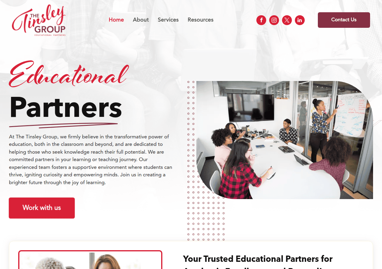 Screenshot of thetinsleygroup.org