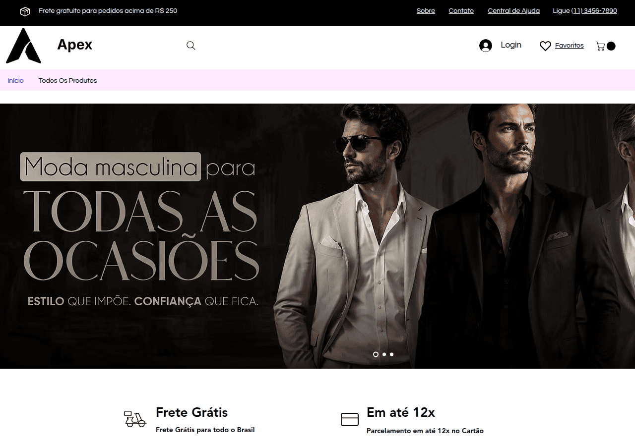 Screenshot of apexstorebr.com.br