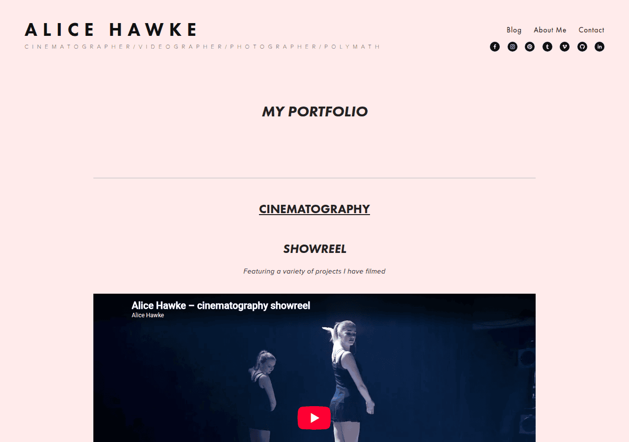 Screenshot of alihawke.com