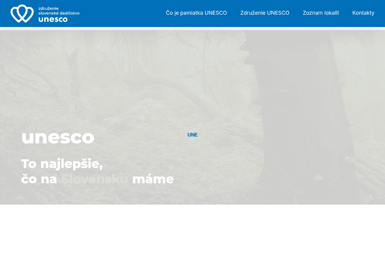 Screenshot of unesco-slovakia.sk