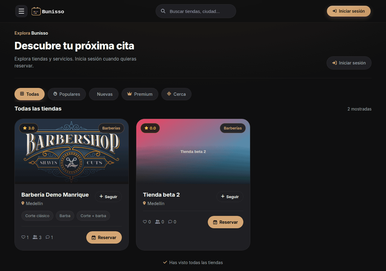 Screenshot of bunisso.com