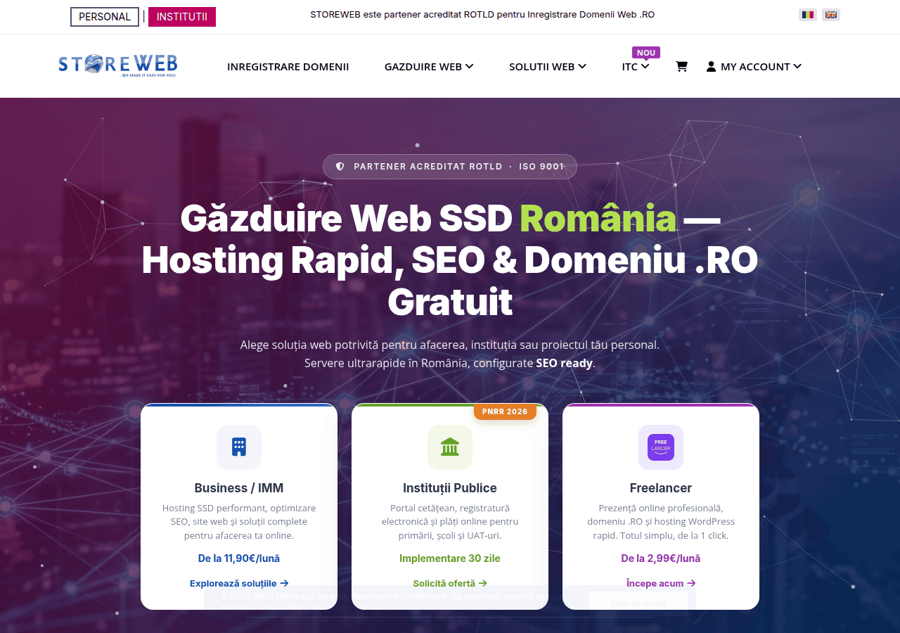 Screenshot of storeweb.ro