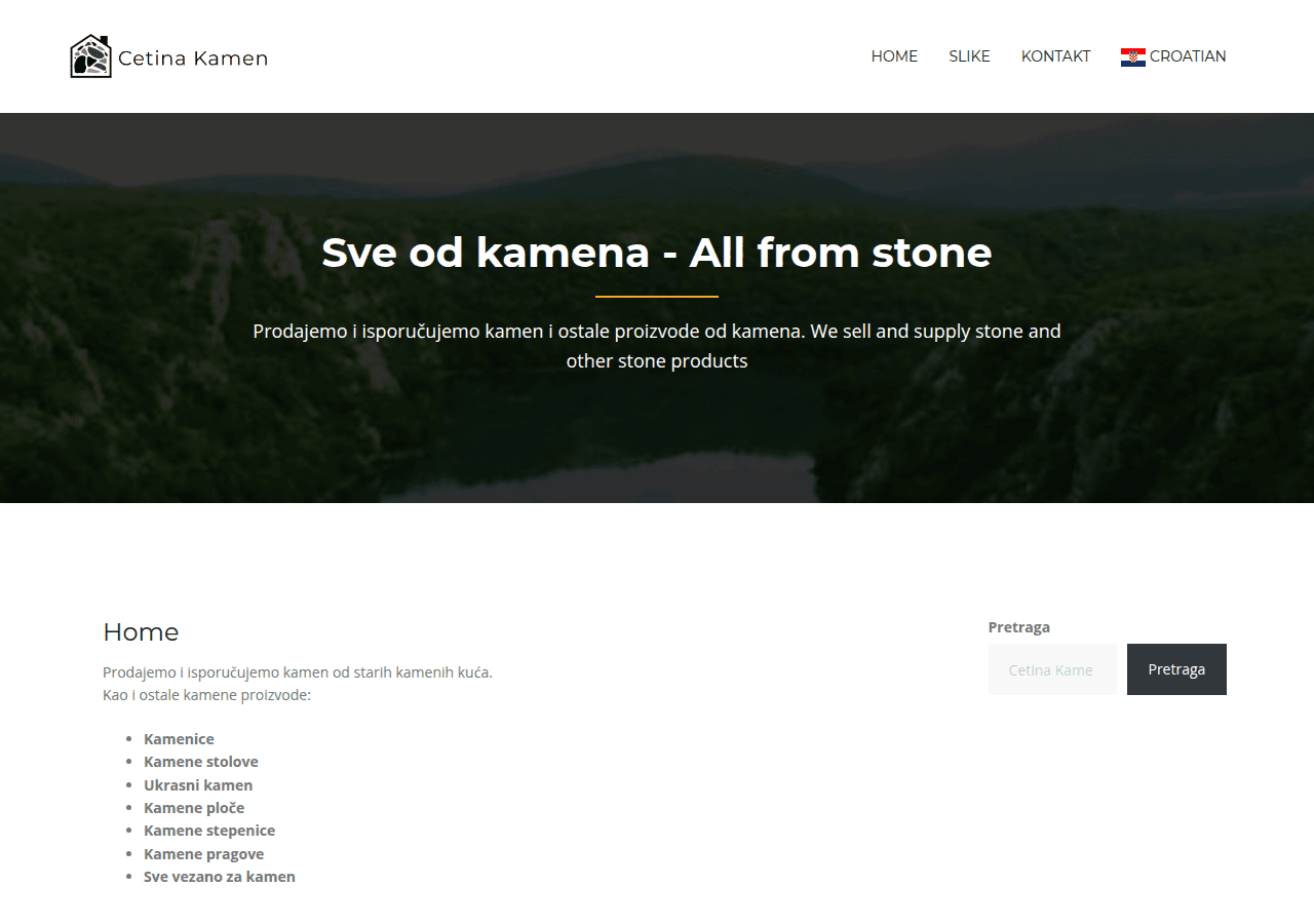 Screenshot of cetina-kamen.com