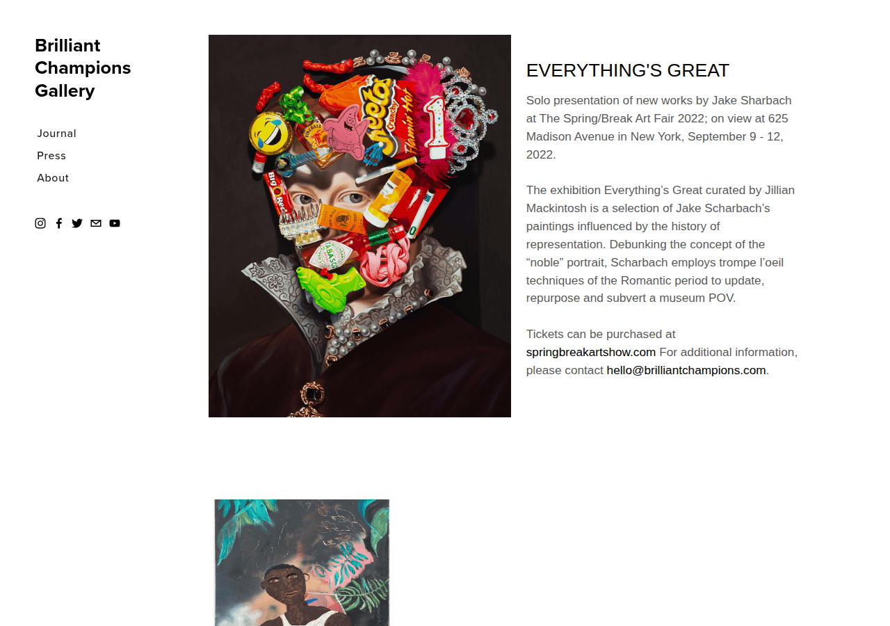 Screenshot of brilliant.gallery
