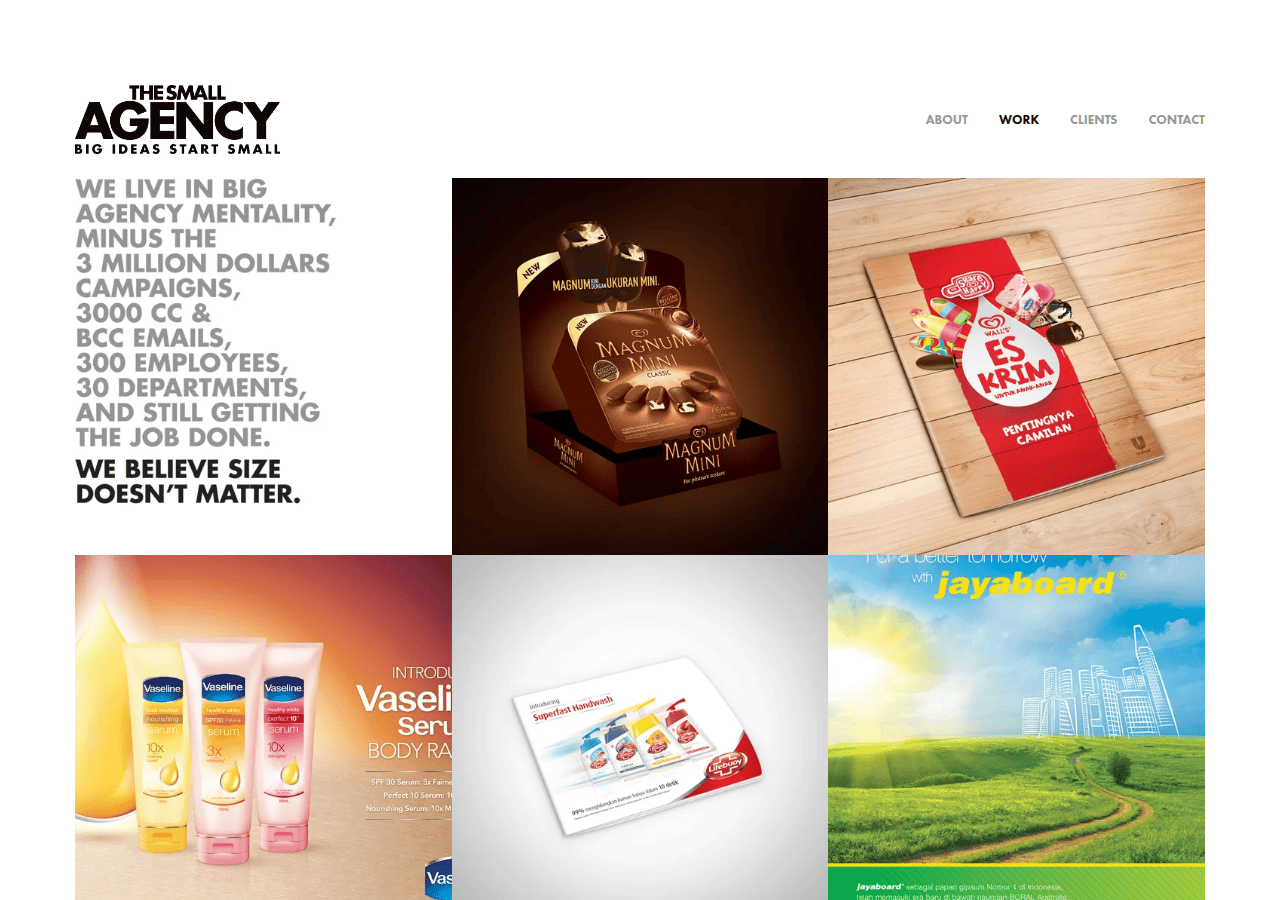 Screenshot of the-small-agency.com