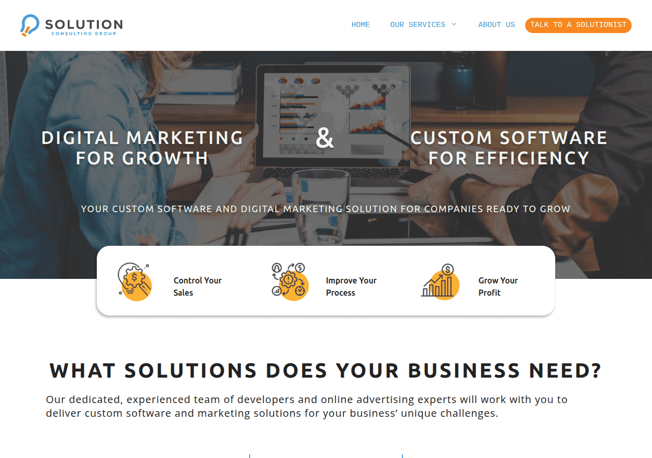 Screenshot of solutionconsulting.group