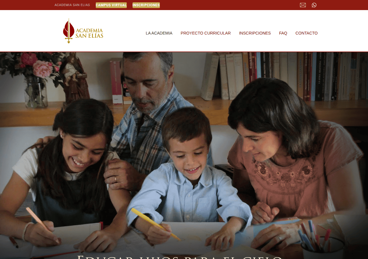 Screenshot of academiasanelias.org