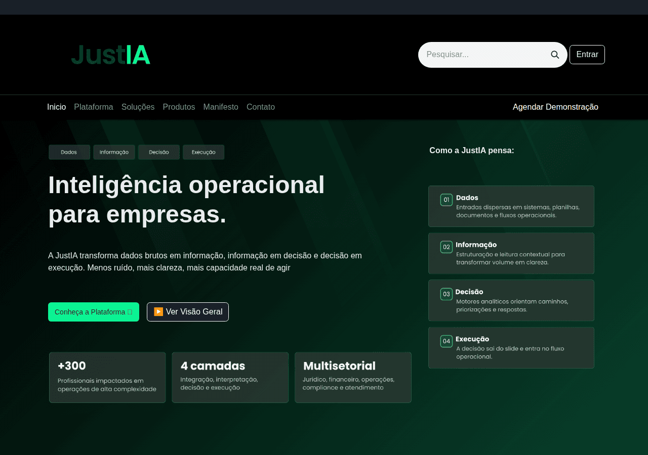 Screenshot of justiatech.com.br