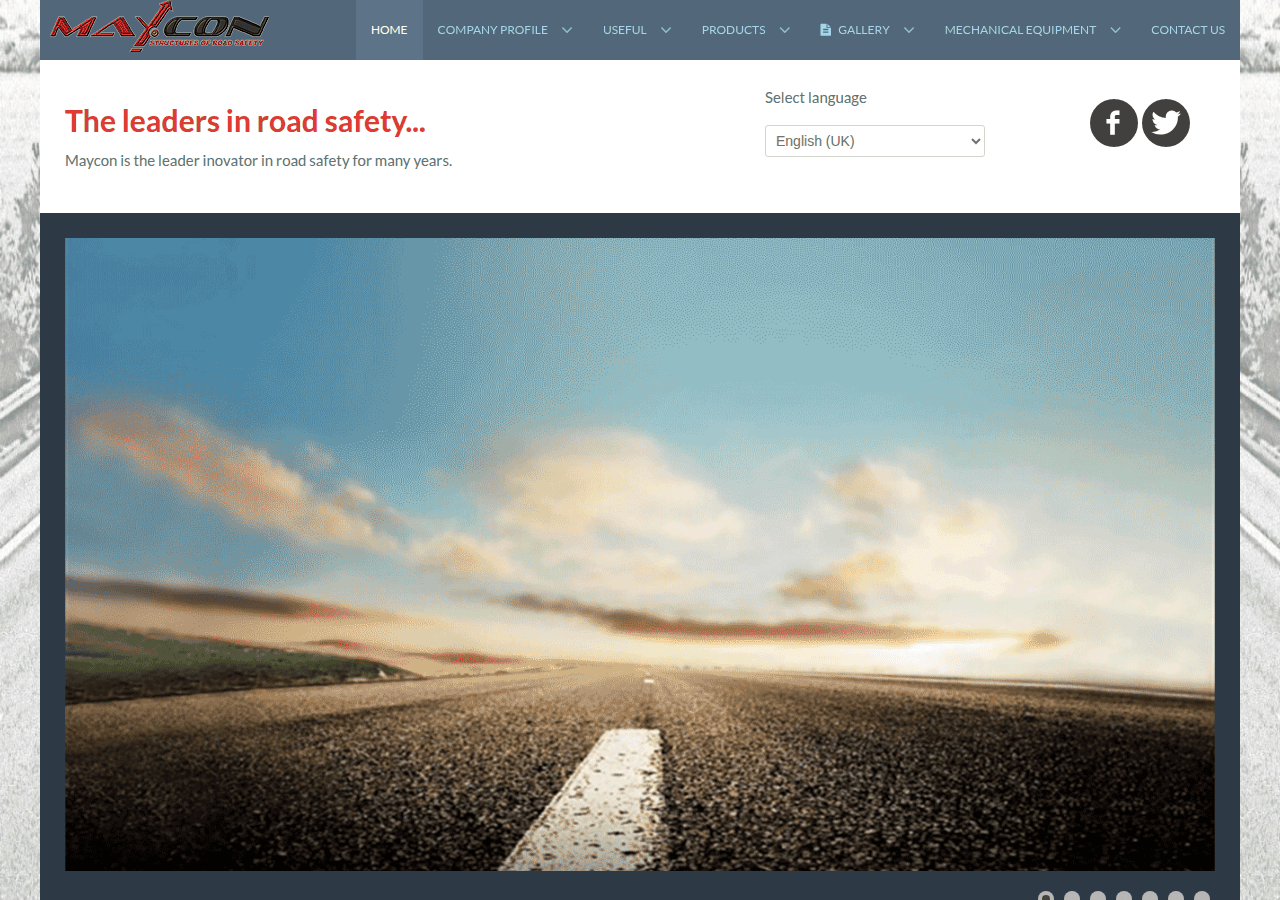 Screenshot of maycon.eu