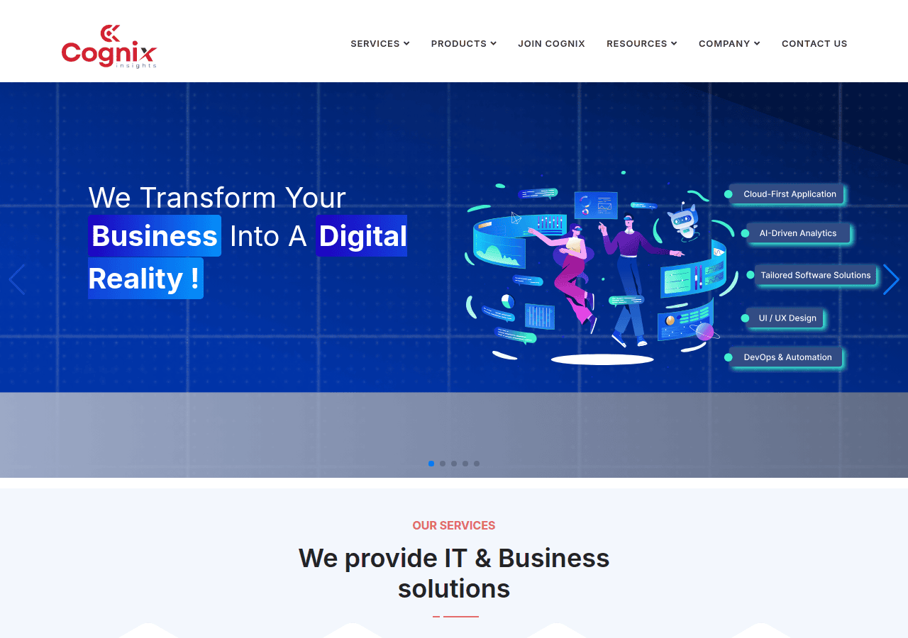 Screenshot of cognixinsights.com