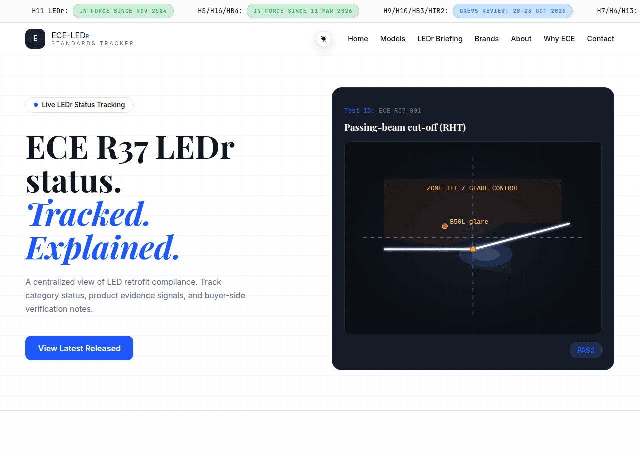 Screenshot of ece-ledr.com