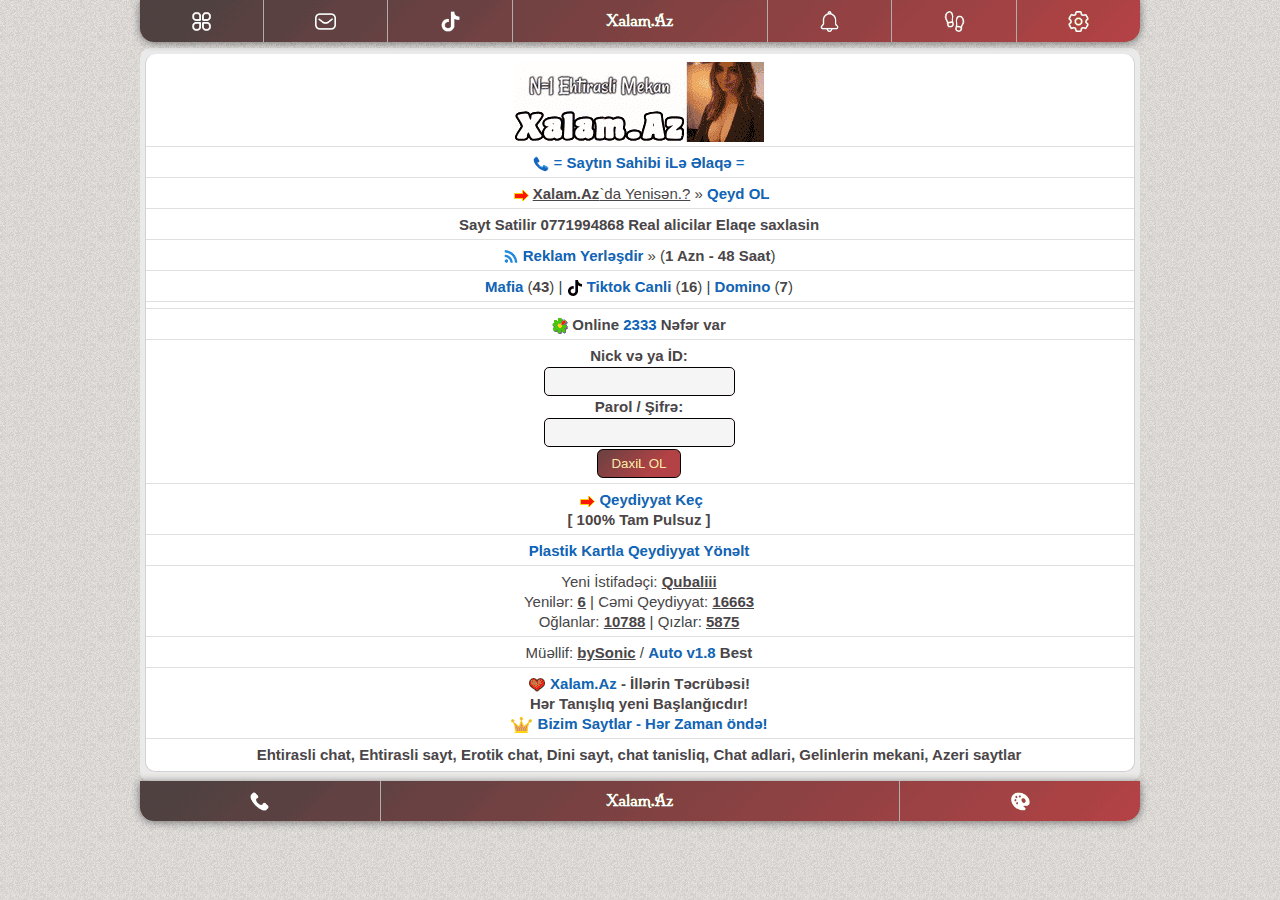 Screenshot of xalam.az