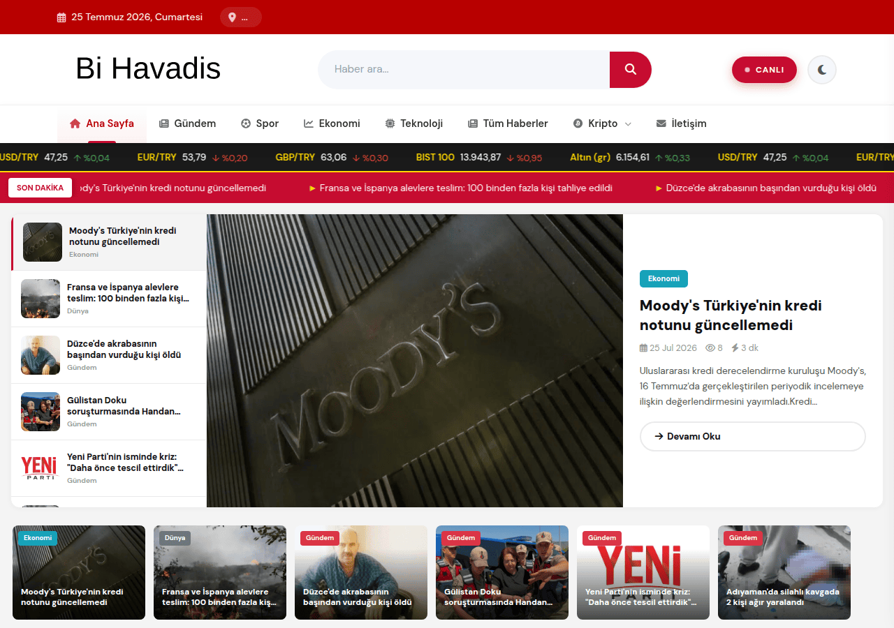 Screenshot of bihavadis.com