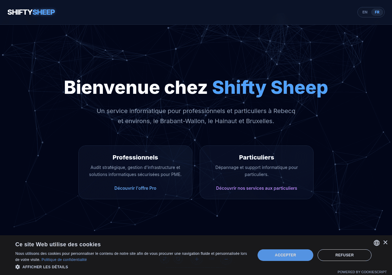 Screenshot of shiftysheep.be