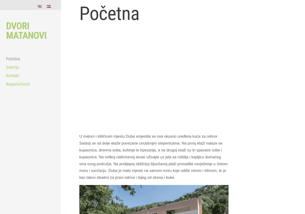 Screenshot of dvori-matanovi.hr
