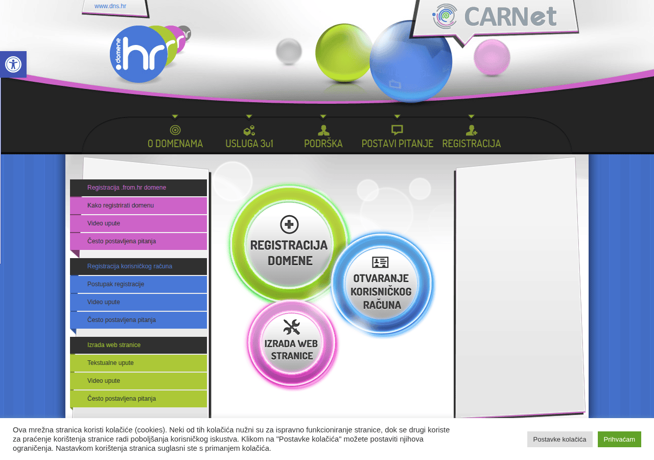 Screenshot of from.hr