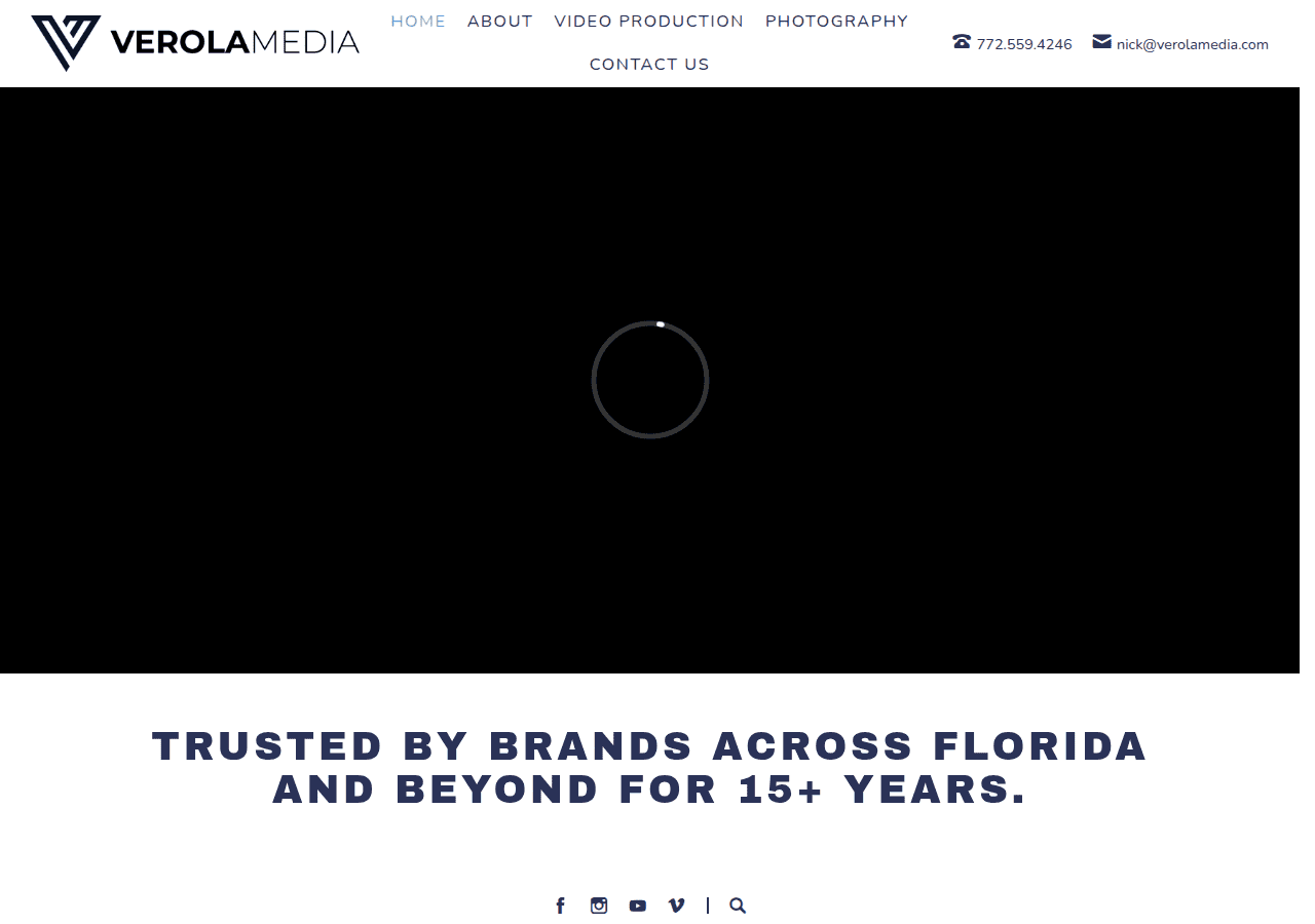 Screenshot of verolamedia.com
