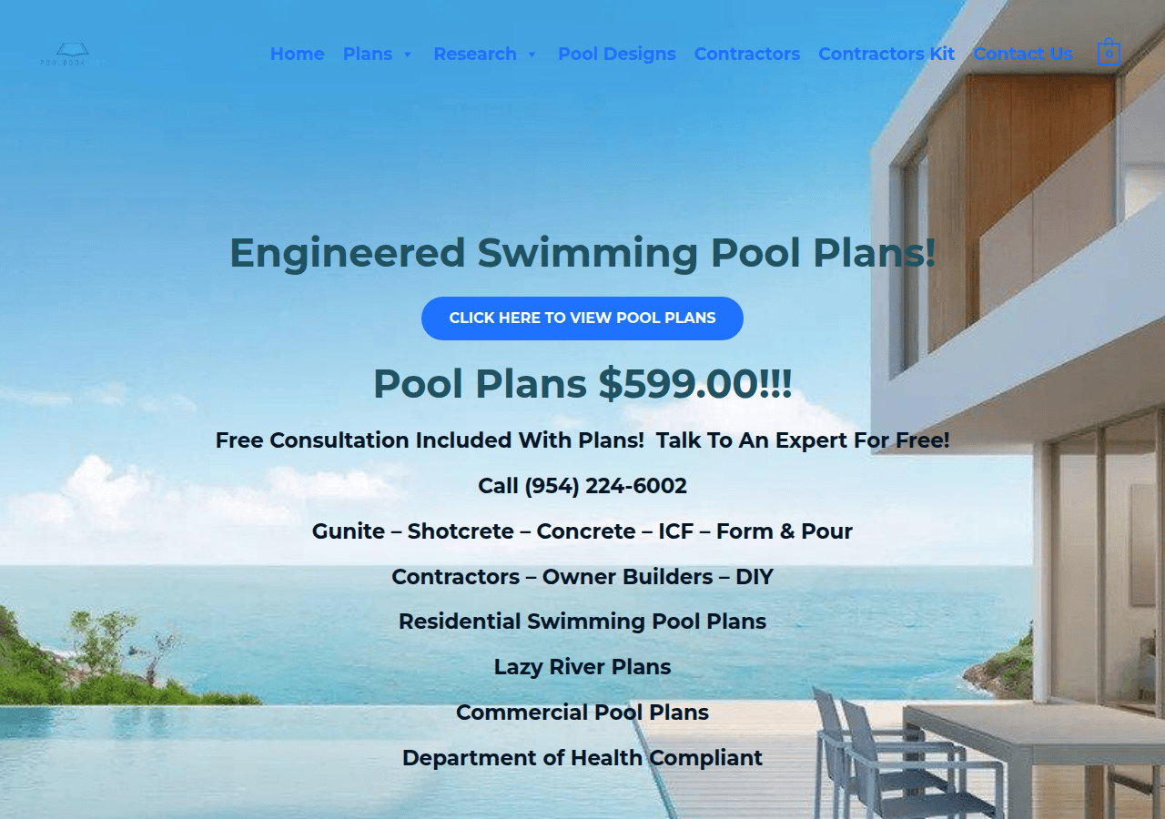 Screenshot of poolbook.net