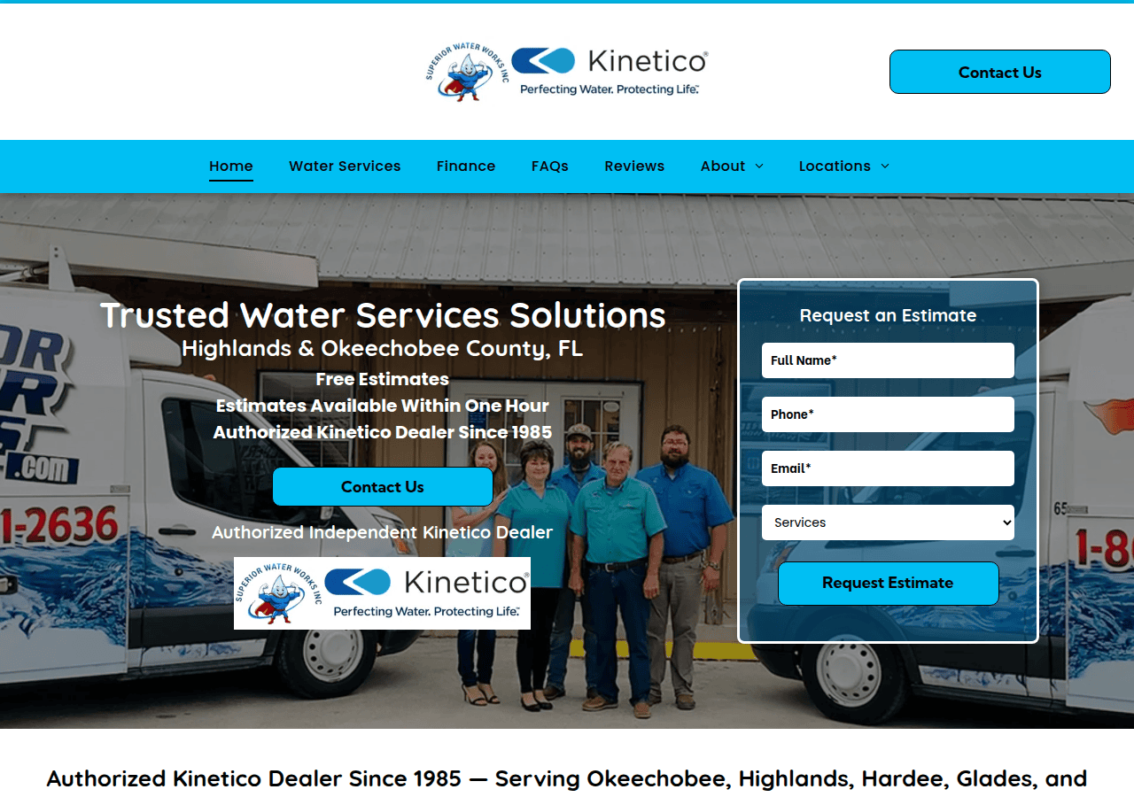 Screenshot of superiorwaterworks.com