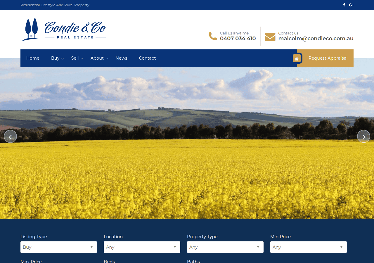 Screenshot of condieco.com.au