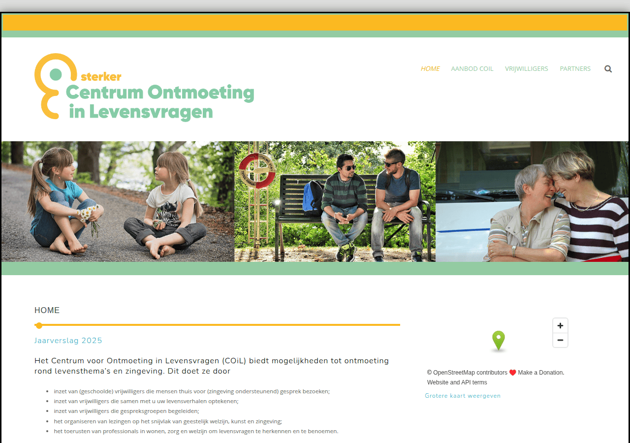 Screenshot of ontmoetinginlevensvragen.nl