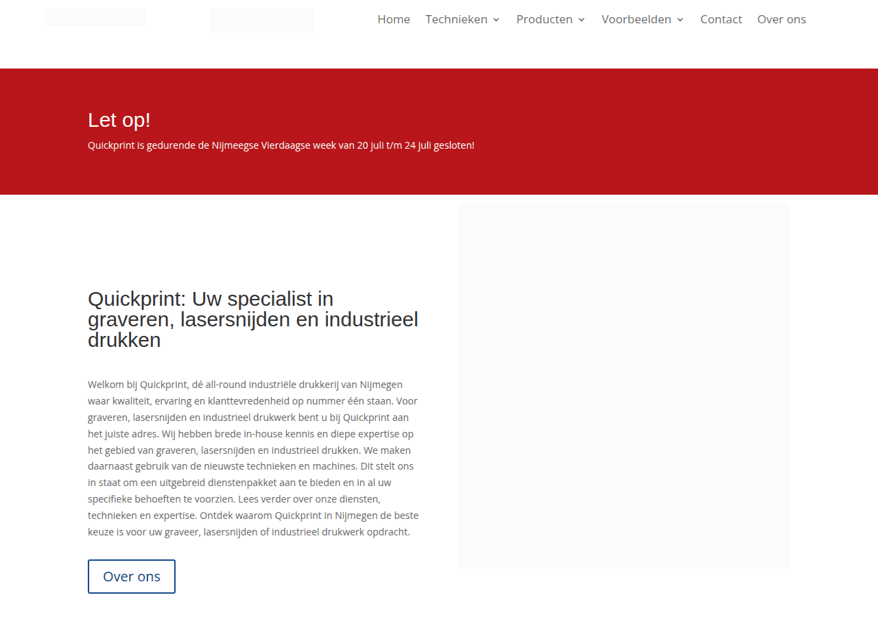 Screenshot of quickprint.nl