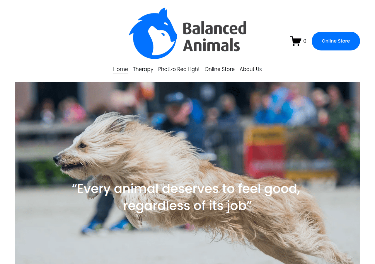 Screenshot of balancedanimals.com.au