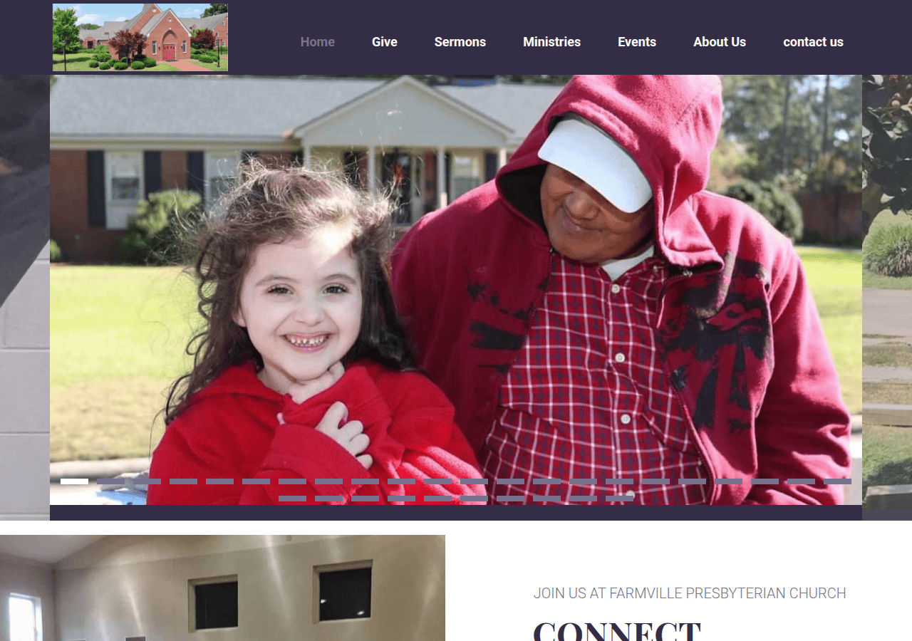 Screenshot of farmvillepres.org