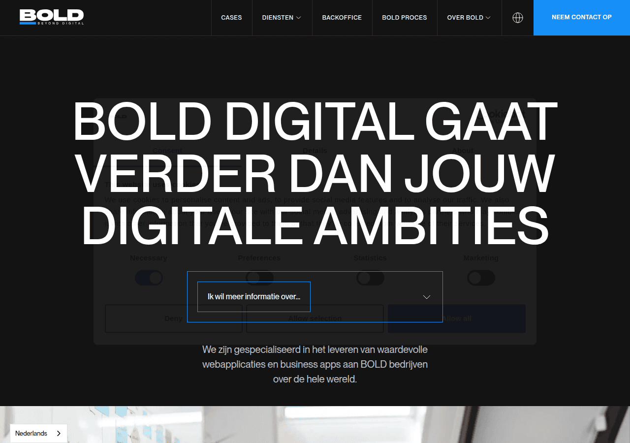 Screenshot of wearebold.digital