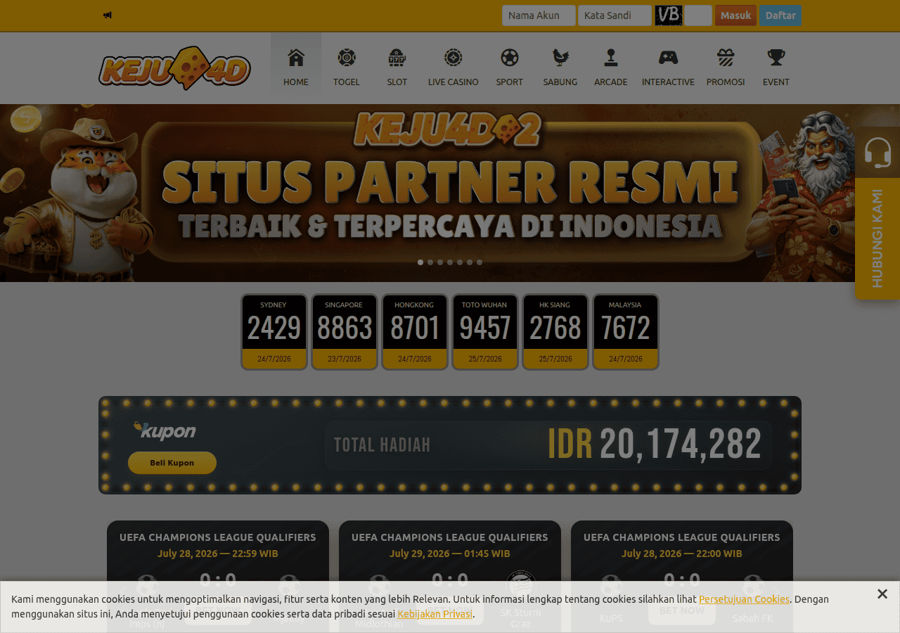 Screenshot of keju4d.com