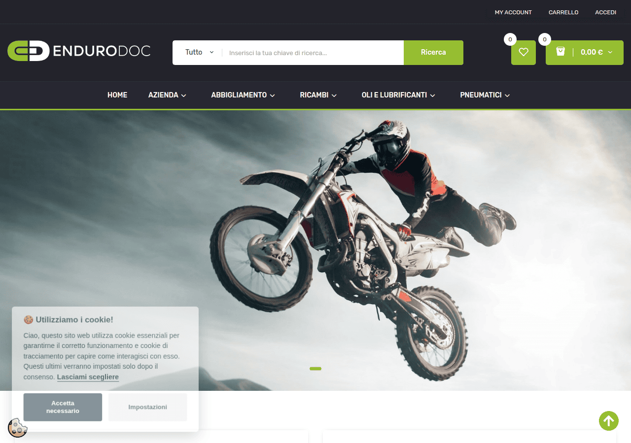 Screenshot of endurodoc.it