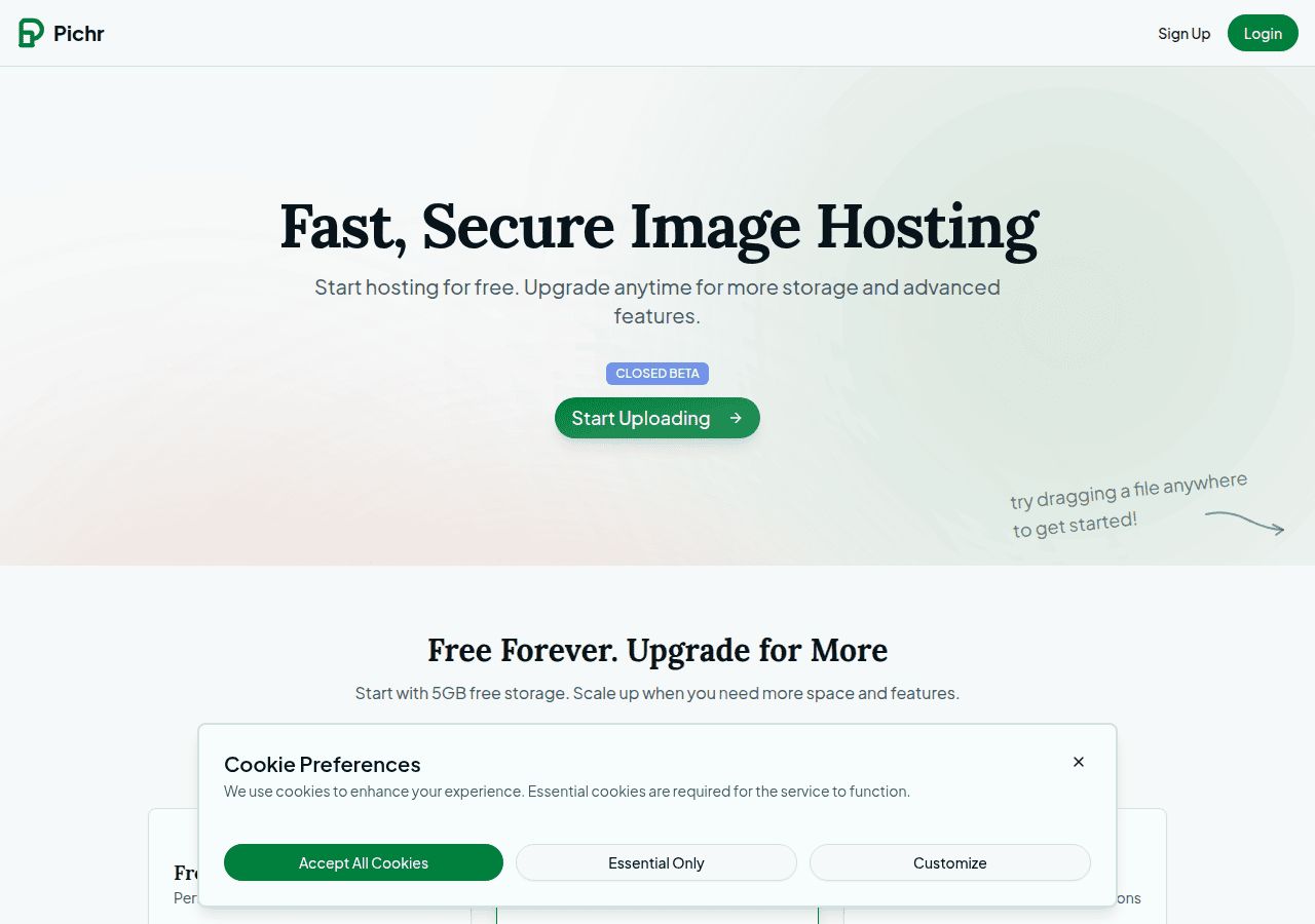 Screenshot of pichr.io