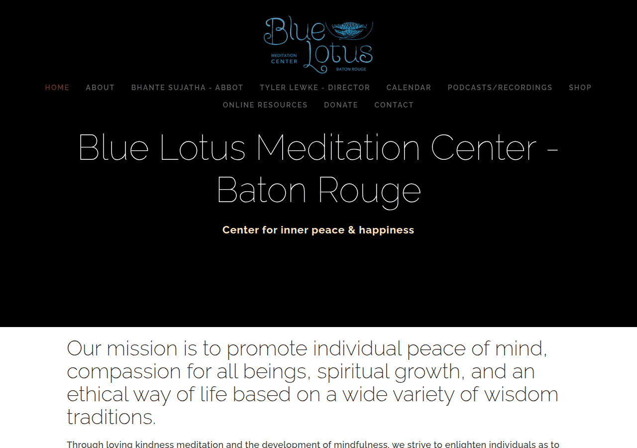 Screenshot of bluelotusbatonrouge.com