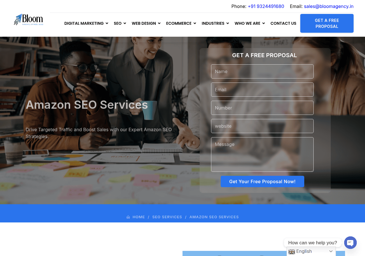 Screenshot of bloomagency.in