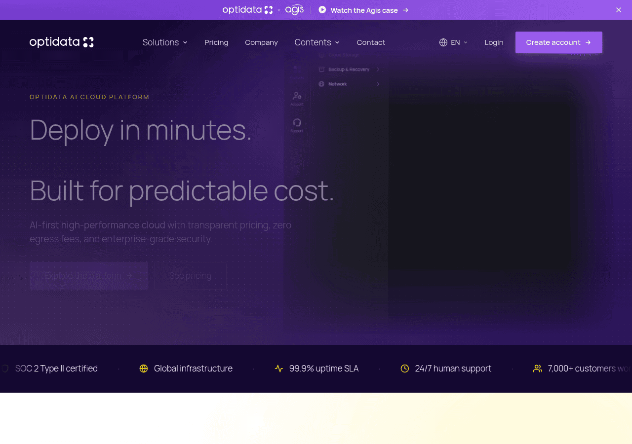 Screenshot of optidata.com