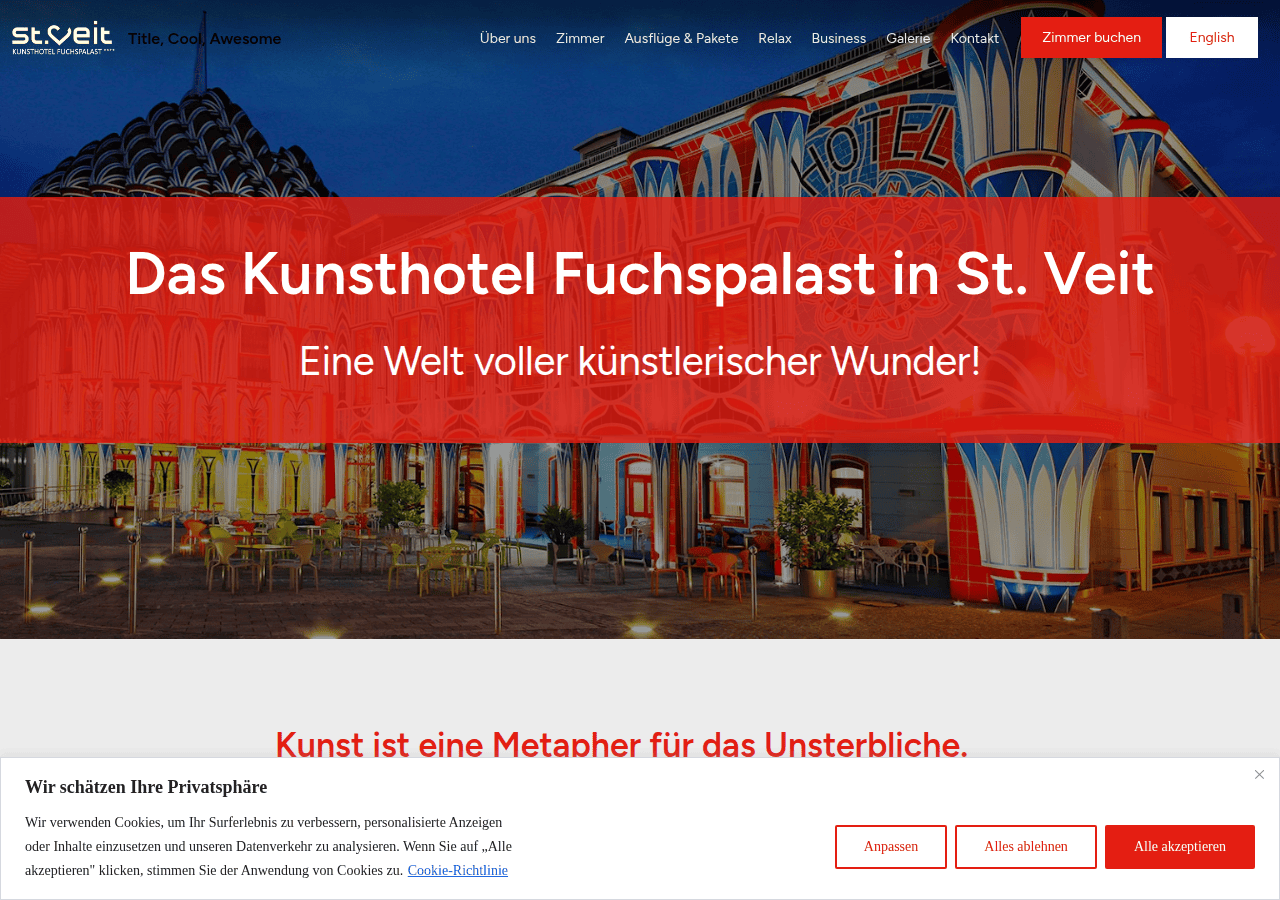 Screenshot of hotel-fuchspalast.at