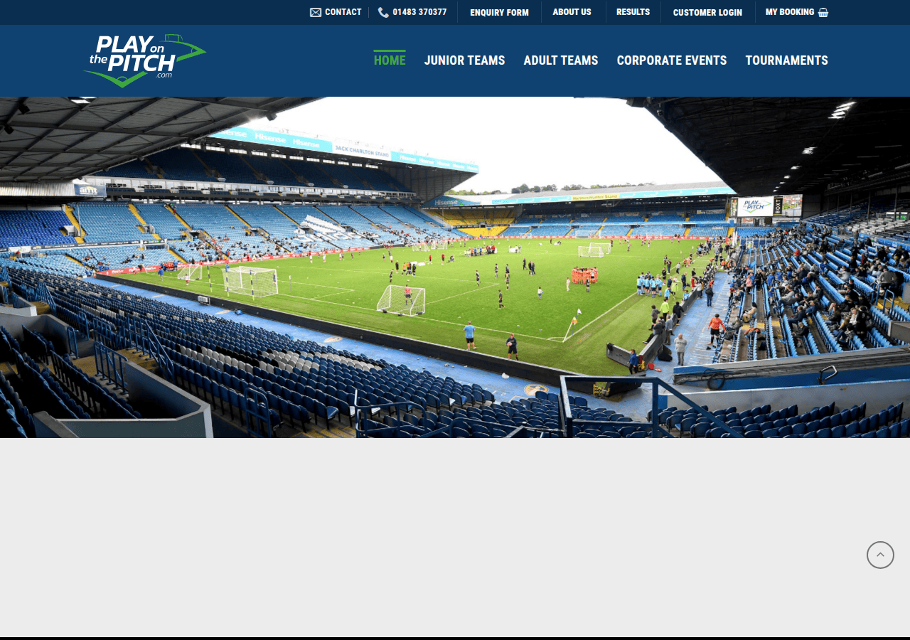 Screenshot of playonthepitch.com