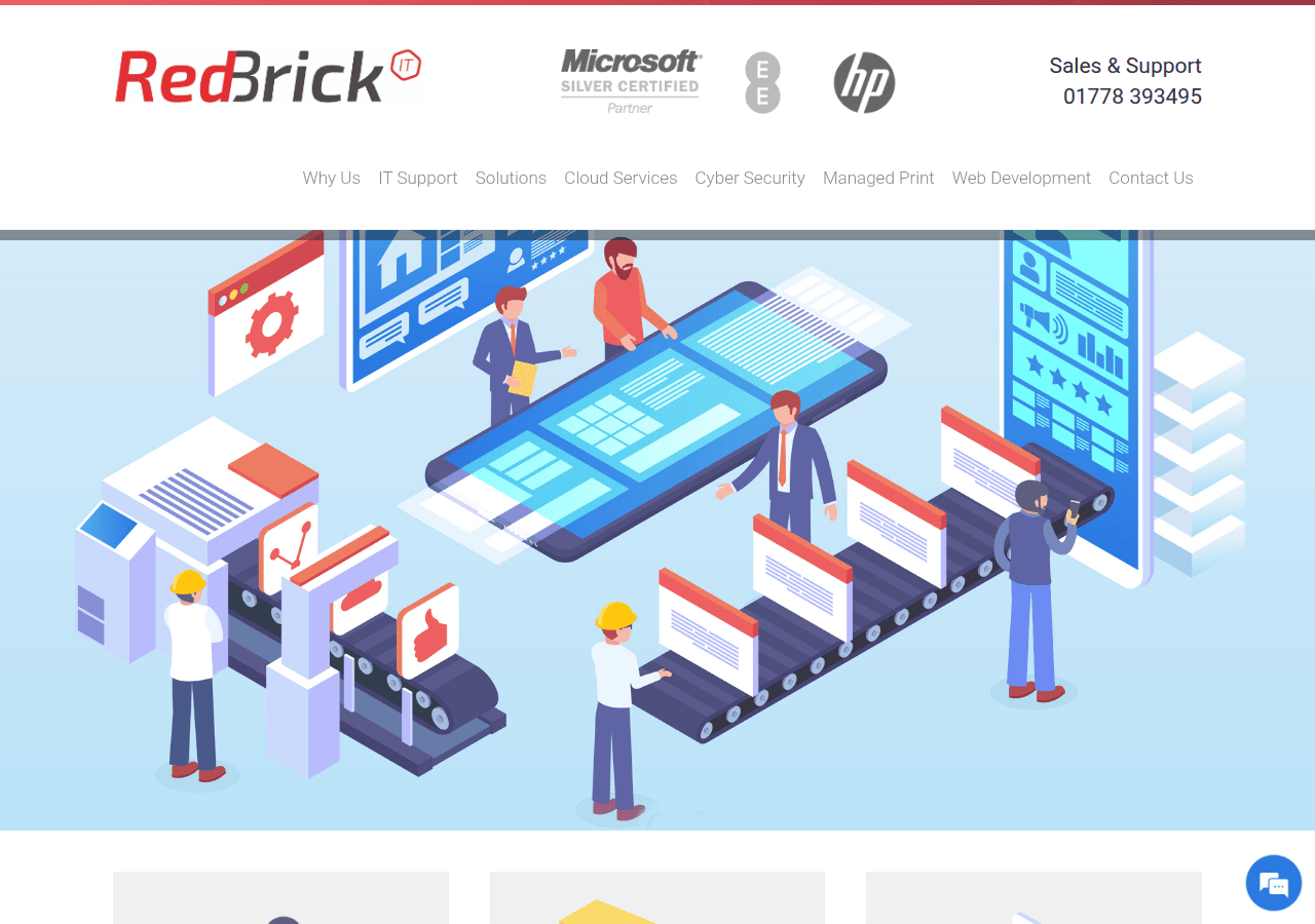Screenshot of redbrickit.co.uk