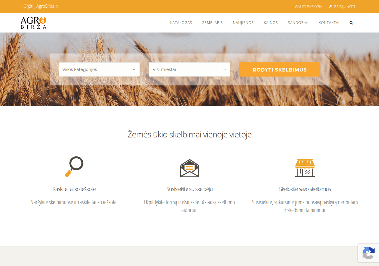 Screenshot of agrobirza-rinkos.lt