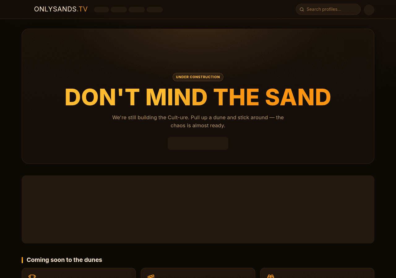Screenshot of onlysands.tv