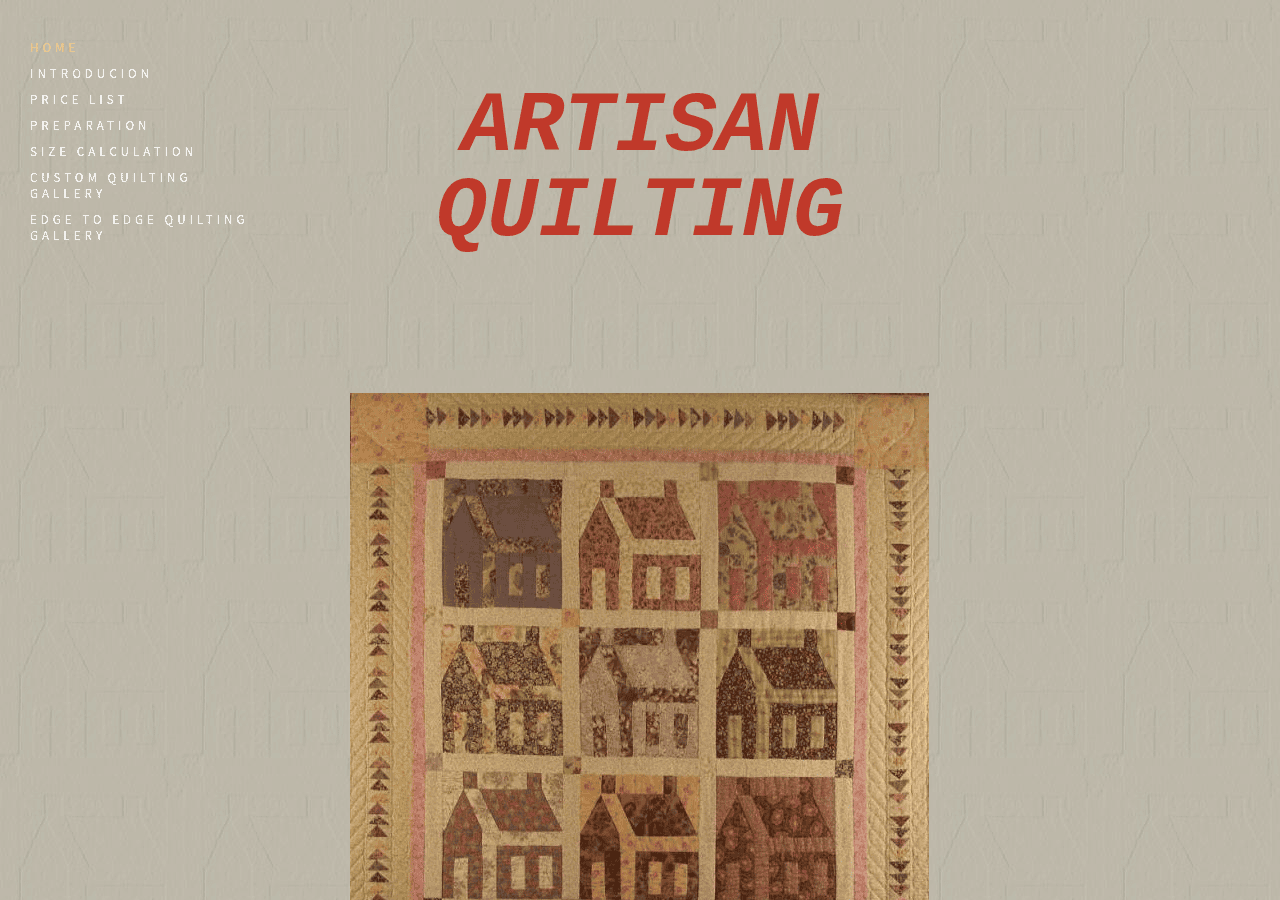Screenshot of artisan-quilting.com.au