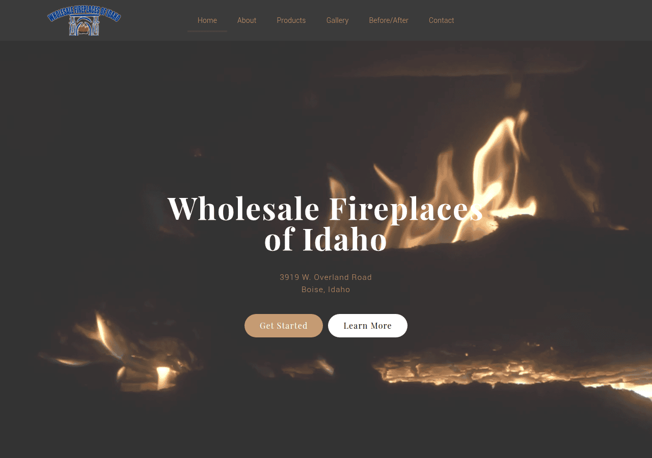 Screenshot of wholesalefireplacesofidaho.com
