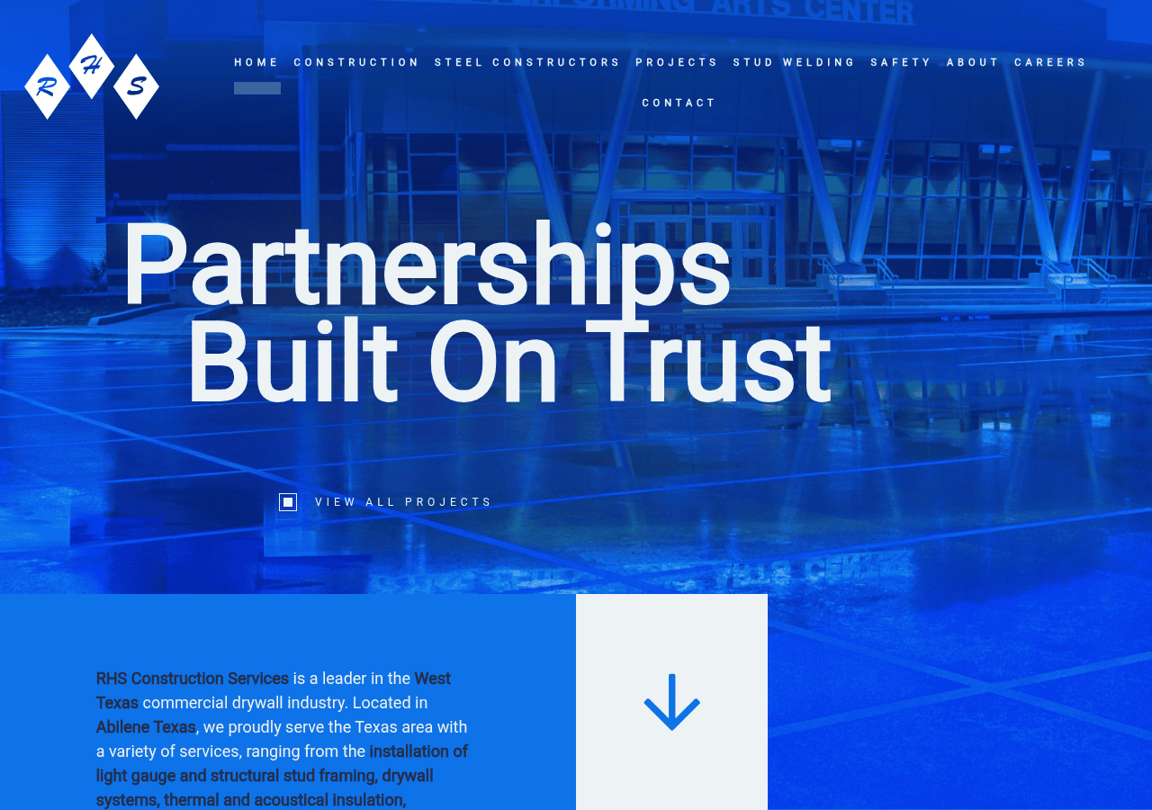 Screenshot of rhs-construction.com
