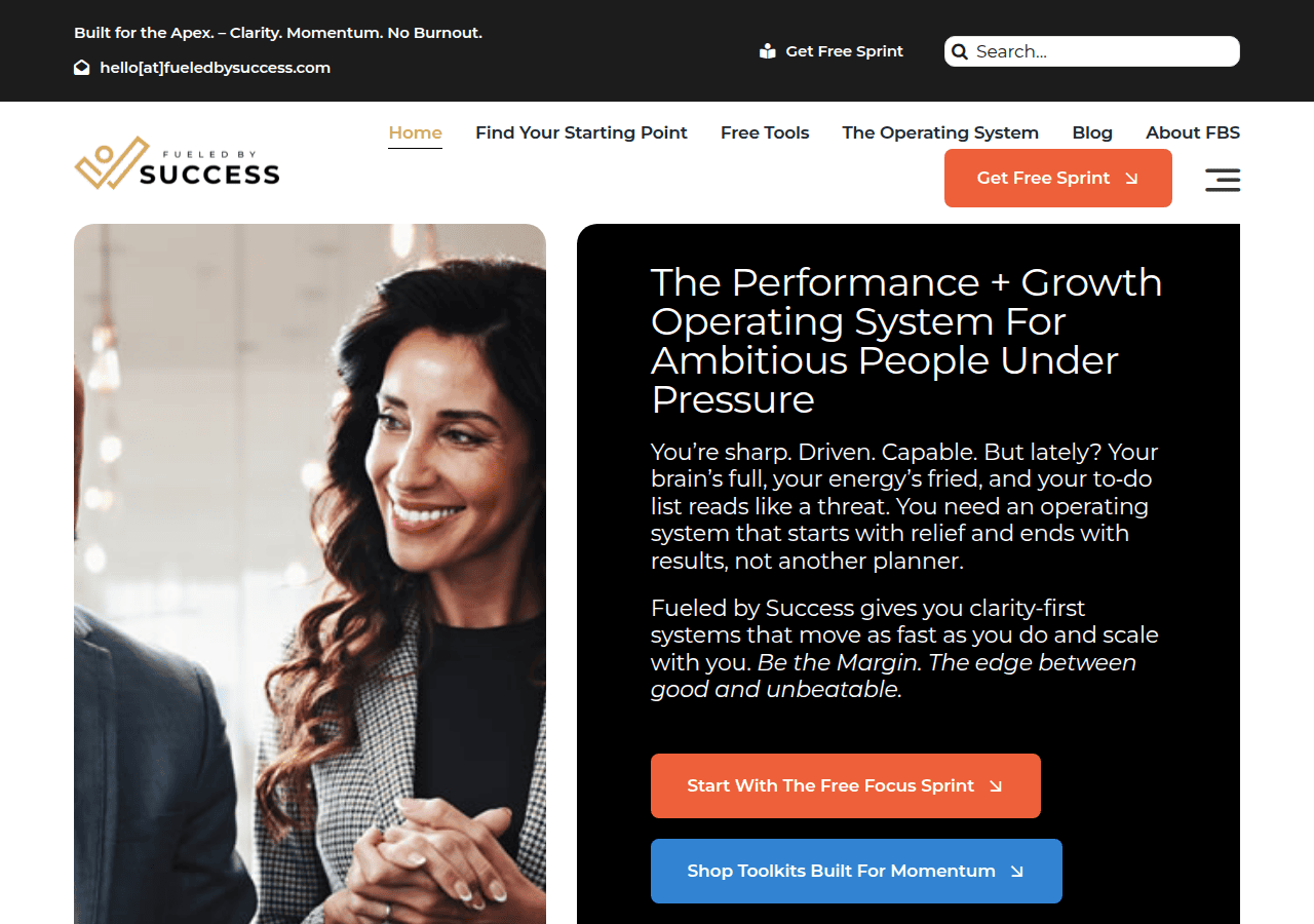 Screenshot of fueledbysuccess.com