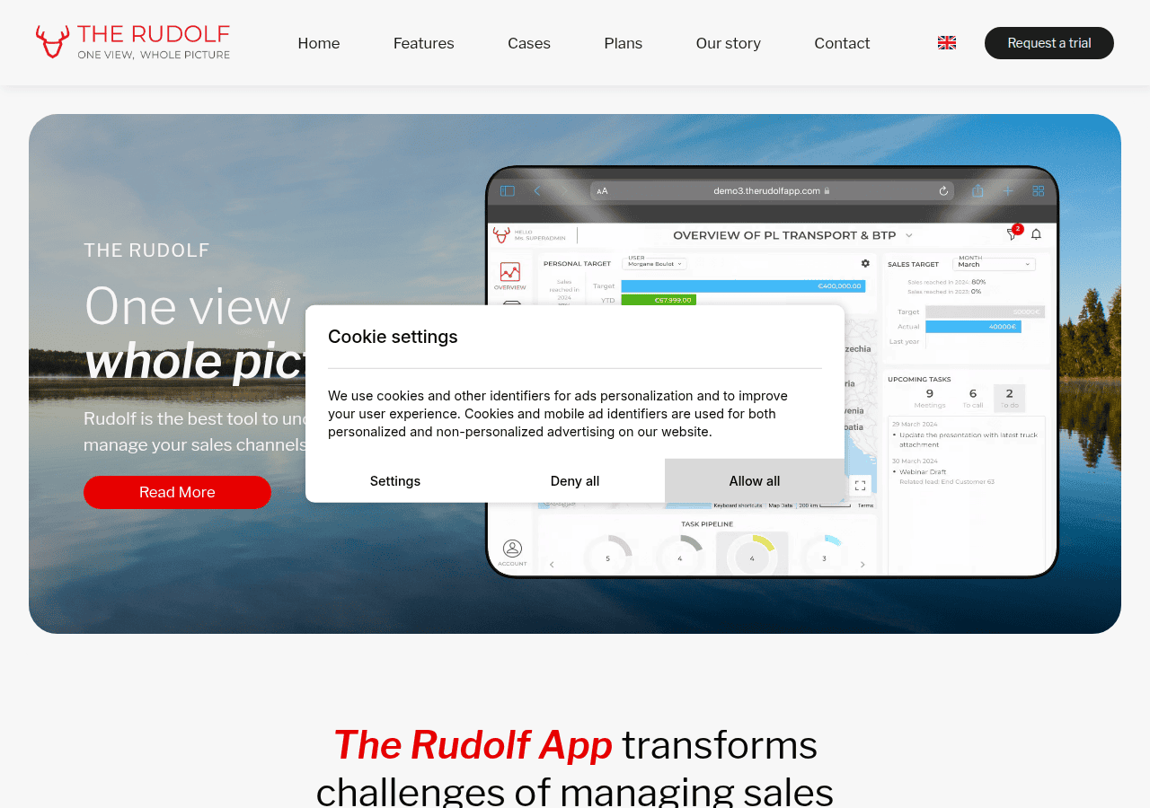 Screenshot of therudolf.com
