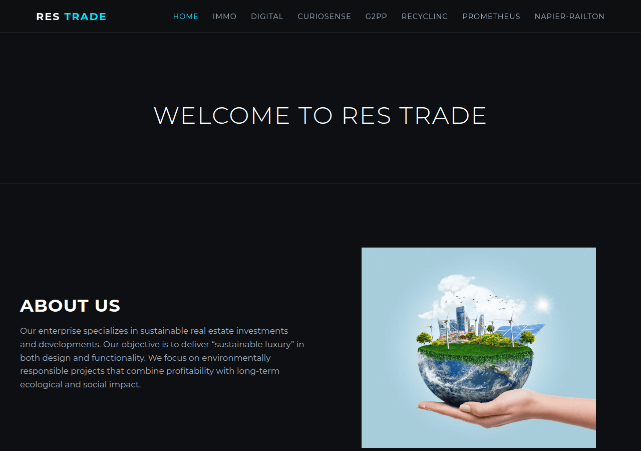 Screenshot of restradegmbh.com