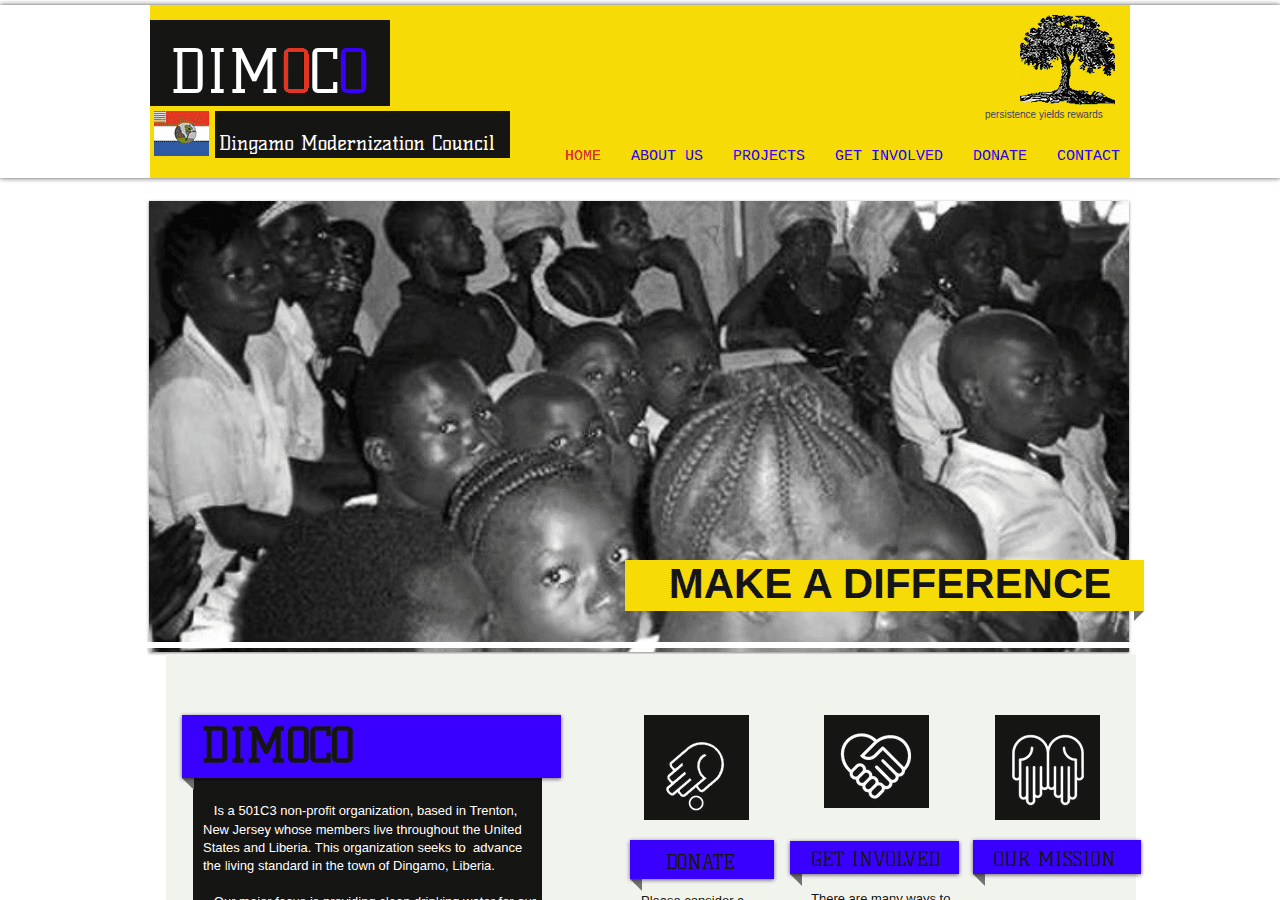 Screenshot of dimoco-dingamo.org