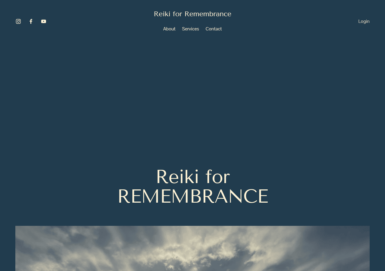 Screenshot of reikiremembrance.com