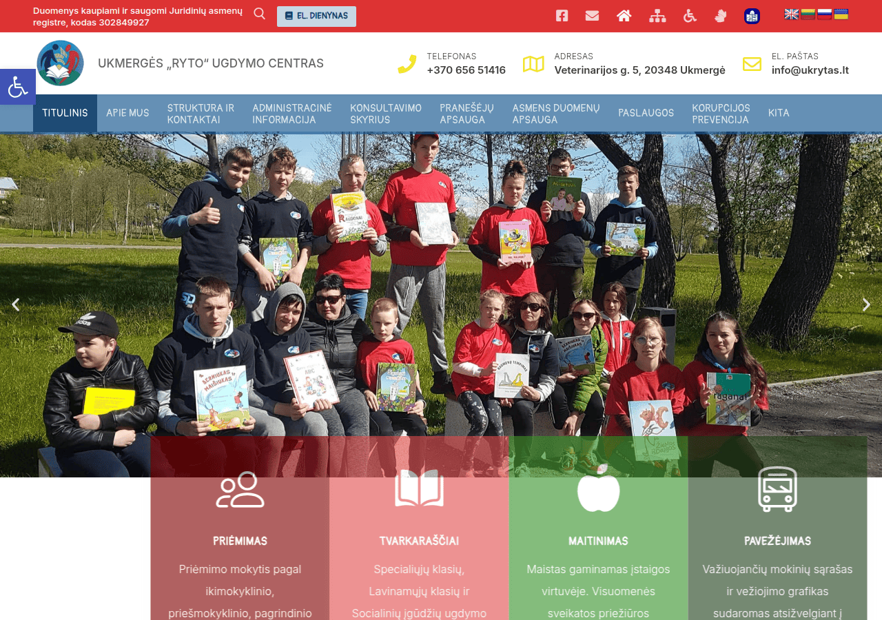 Screenshot of ukrytas.lt