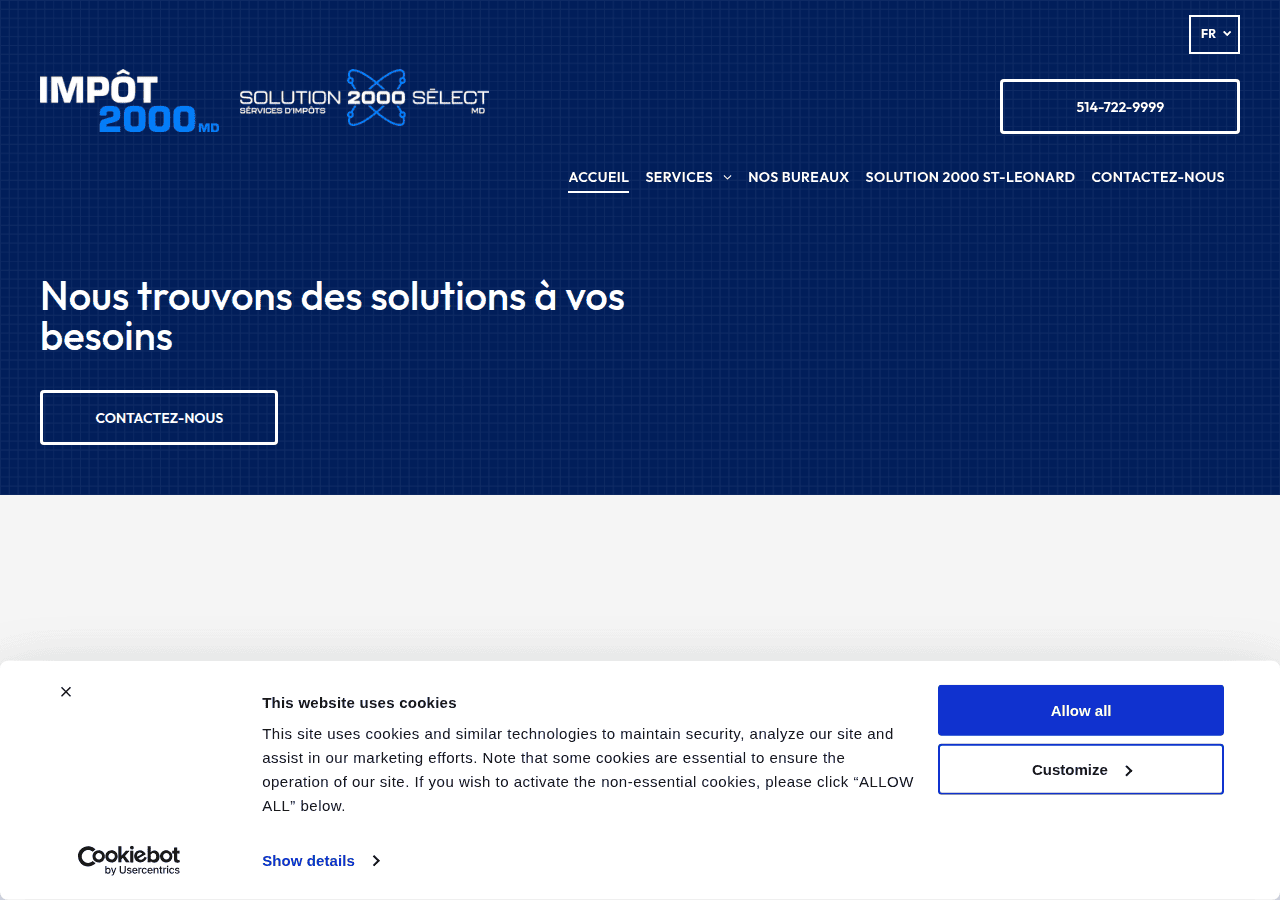 Screenshot of impot2000.com